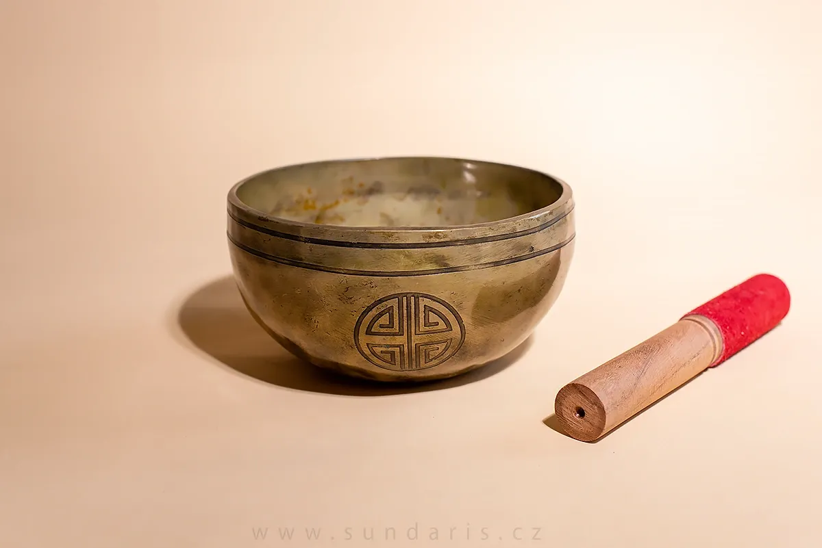 Tibetská Mísa Tepaná Moon Mantra 18 cm