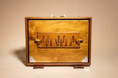 Shruti Box Sundaris Deluxe G Bass s Obalem