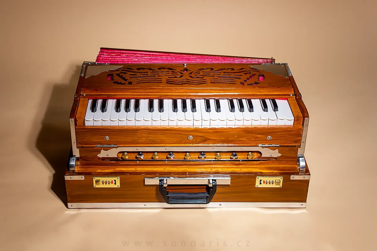 Indické Harmonium Sundaris Kalkata Portable 3.5 Okt