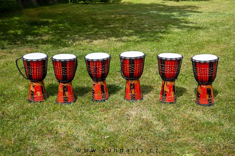 6 Ks Buben Djembe Sundaris Slon 40 cm