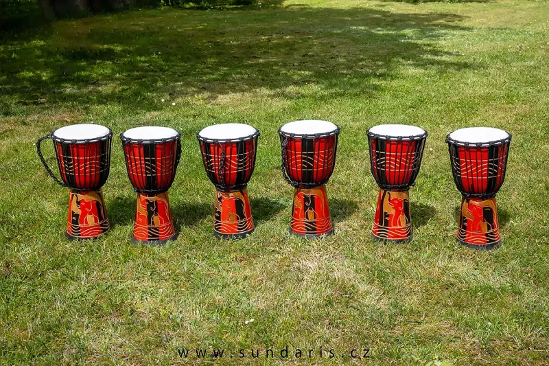6 Ks Buben Djembe Sundaris Slon 40 cm
