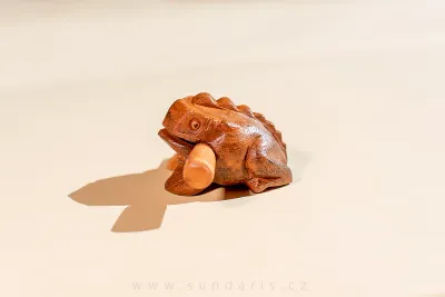 Ozvučná Žába ze Dřeva 7 cm