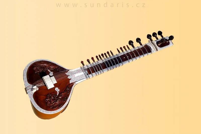 Indický Sitár Sundaris Classic s Karbonovým Pouzdrem
