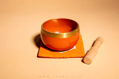 Tibetská Mísa Svádhišthána Čakra Dárkový Set v Krabičce