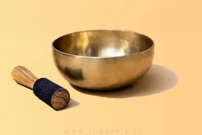 Tibetská Mísa Sundaris Ručně Tepaná 20 cm s Paličkou