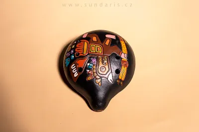 Okarína Sundaris Peru Černá Velká