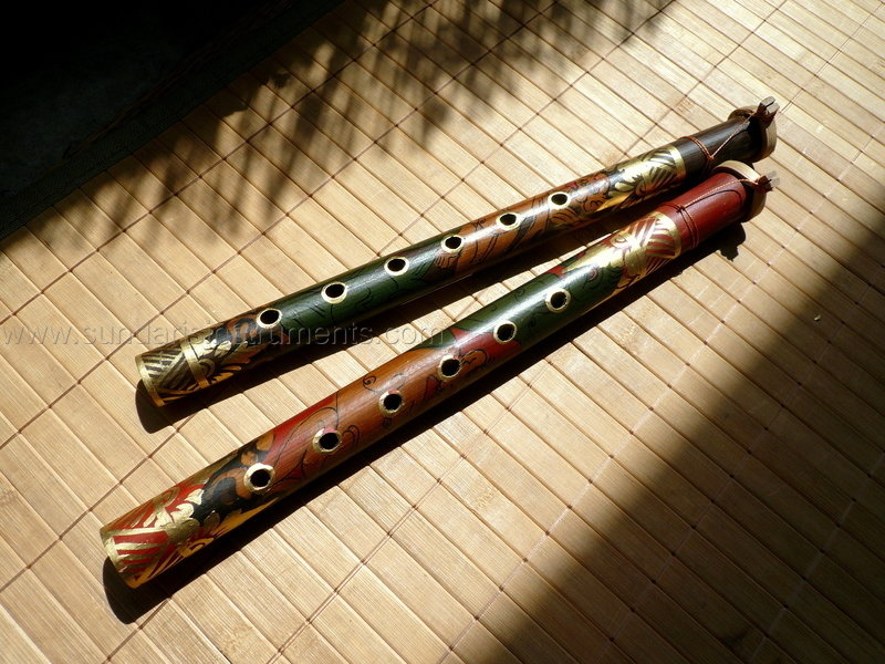 Bambusová Flétna Bali Malovaná