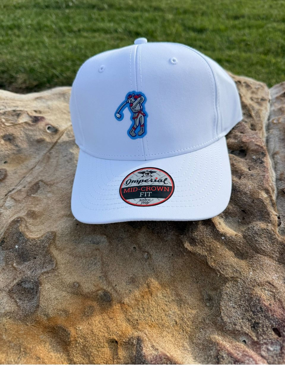 Imperial Patch Solid White Hat