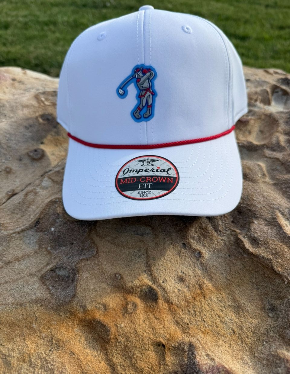 Imperial Patch Red Rope Hat