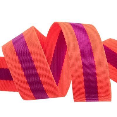 1.5" nylon webbing Watermelon/Plum Tula Pink