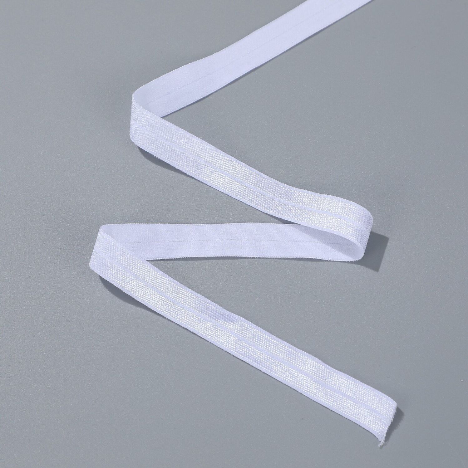 1/2" Fold Over Elastic White By the Yard
