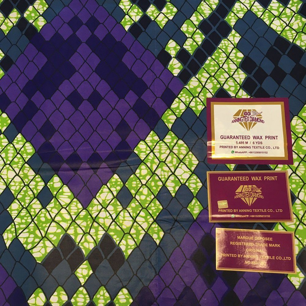 African Wax Printed Cotton - Fish Scales