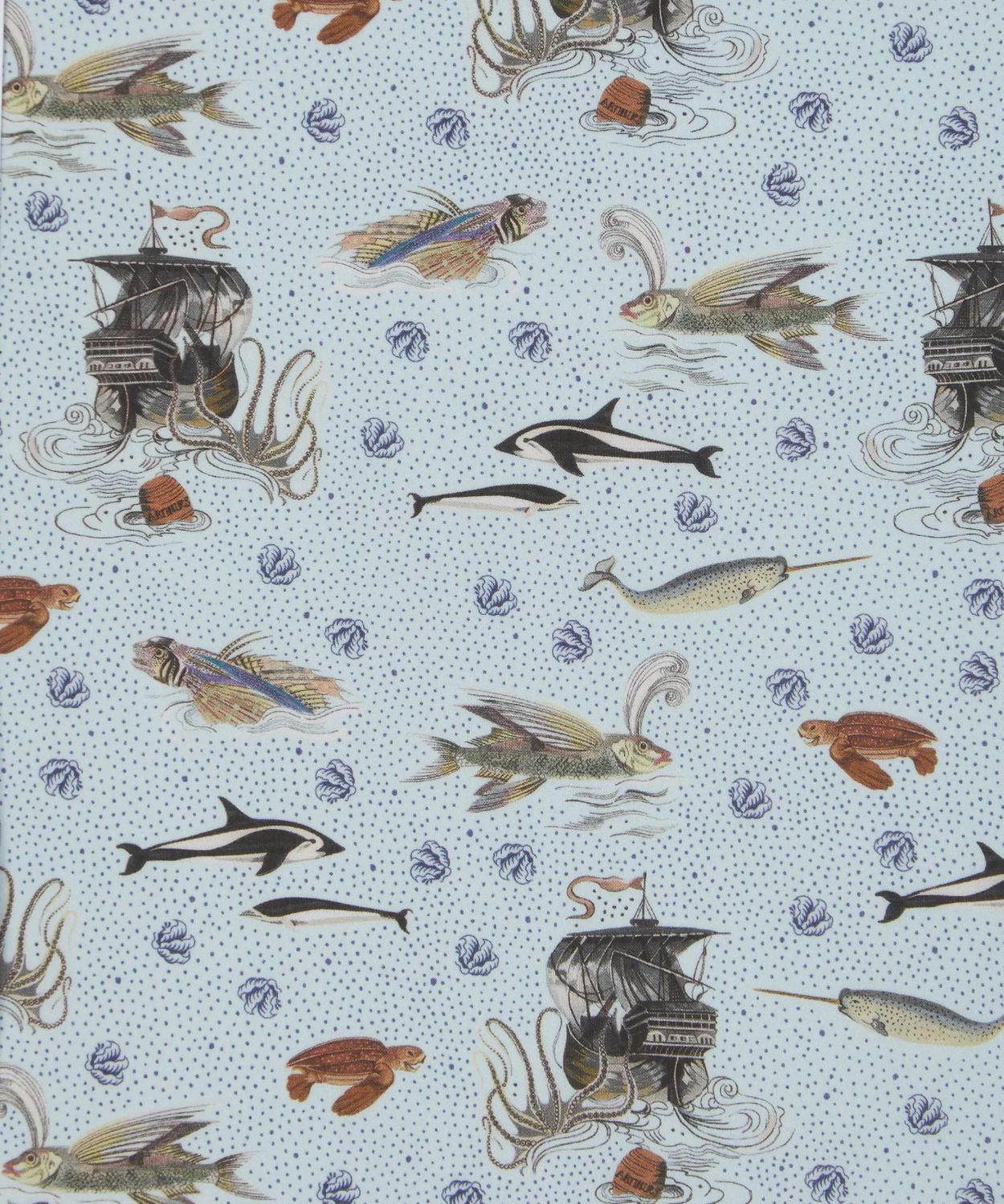 Ahoy Tana Lawn Cotton Liberty Animals Collection Liberty Fabrics