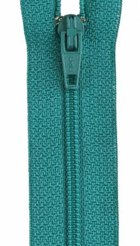 All-Purpose Polyester Coil Zipper 9in Blue Turquoise