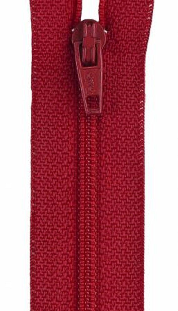 All-Purpose Polyester Coil Zipper 9in Red