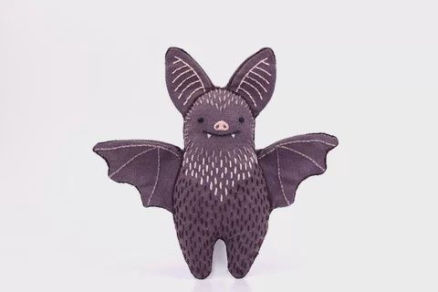 Bat Embroidery Doll-Maker Kit - Kiriki Press