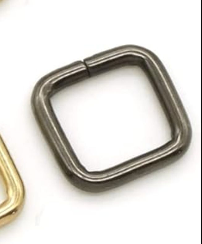 Black Square Ring 1/2"