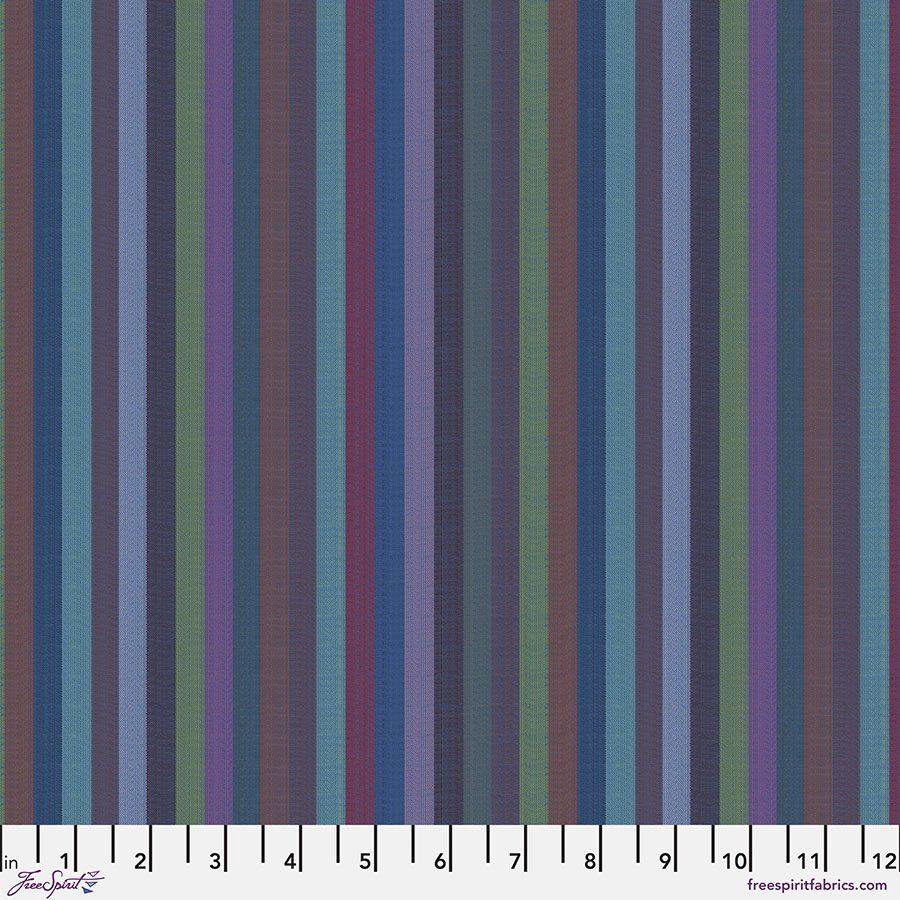 Blue Narrow Stripe Kaffe Fassett Woven Stripes