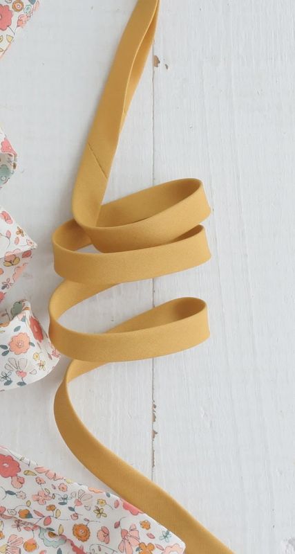 1/2" Double Fold Bias Binding - Honey