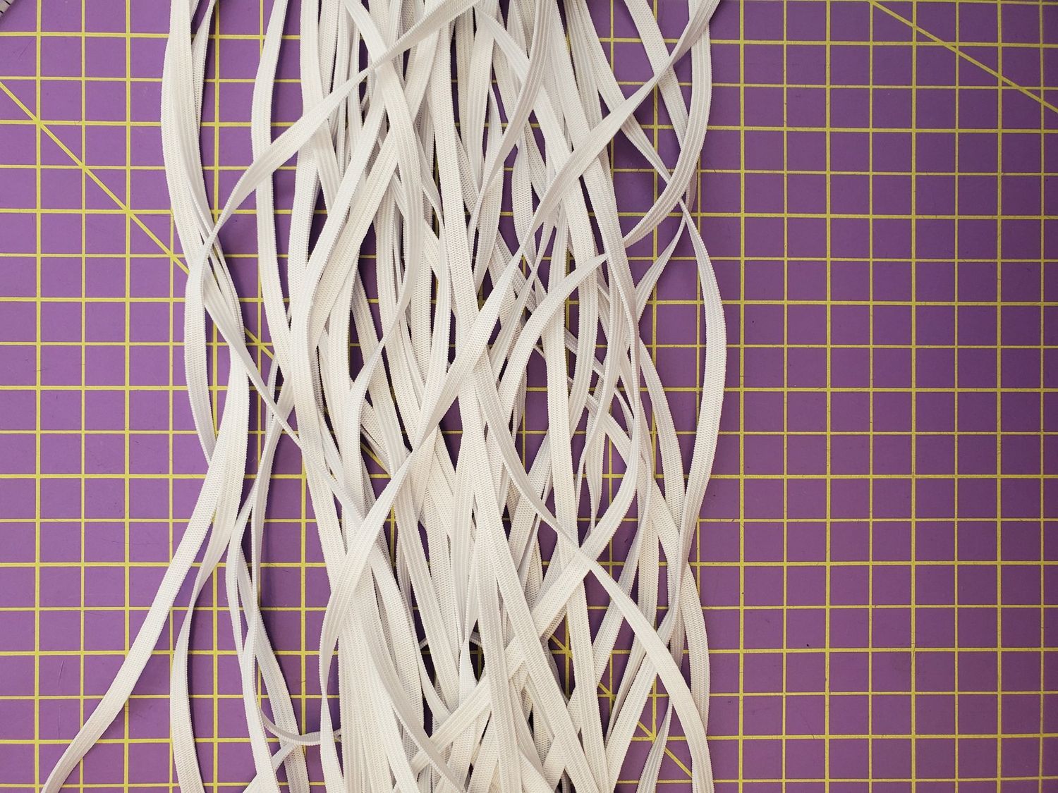 1/4" Traditional Elastic - White by the yard