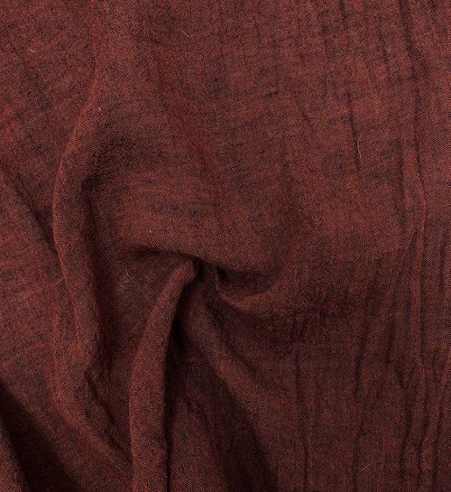 Athena Washed Linen Mahogany Yarn Dyed 100% Linen