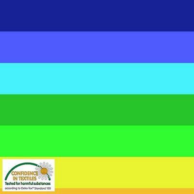 Avalana Rainbow Stripe Knit Jersey Stof Fabrics