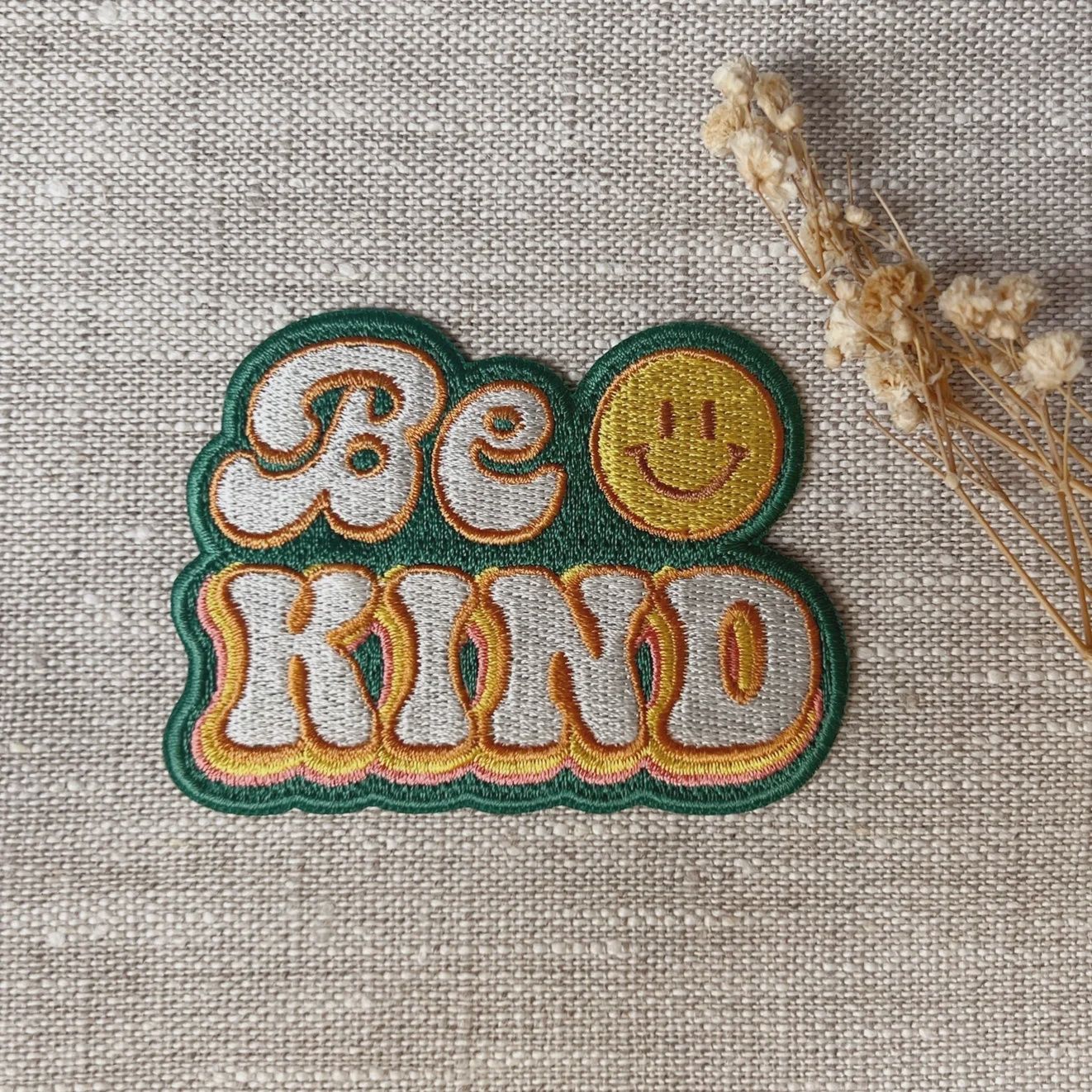 Be Kind Retro Embroidered Patch Kindness is Magic