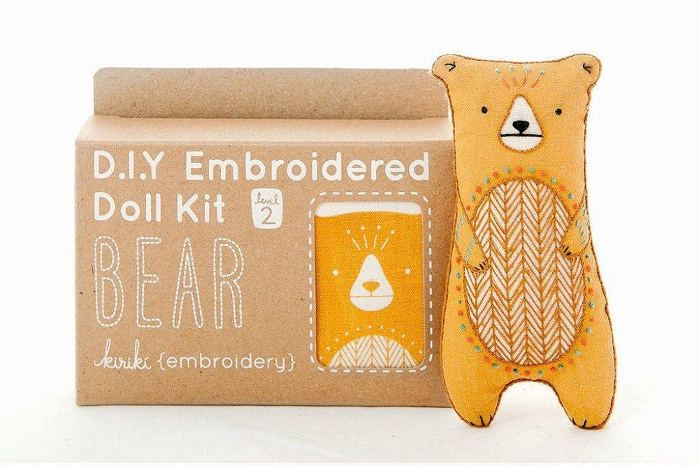Bear Embroidery Doll-Maker Kit - Kiriki Press