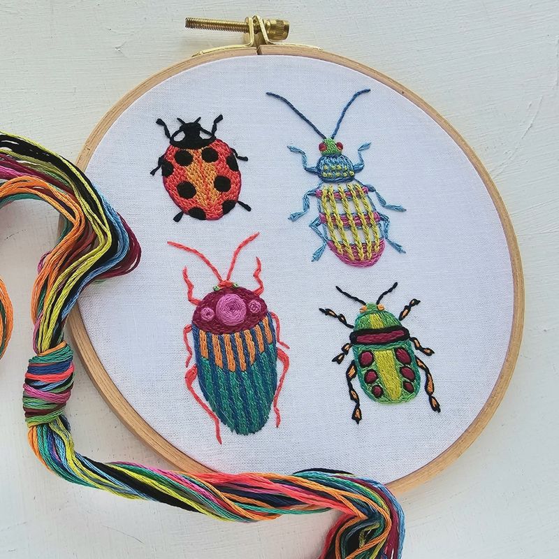 Beetle Collection Embroidery Kit Jessica Long Embroidery