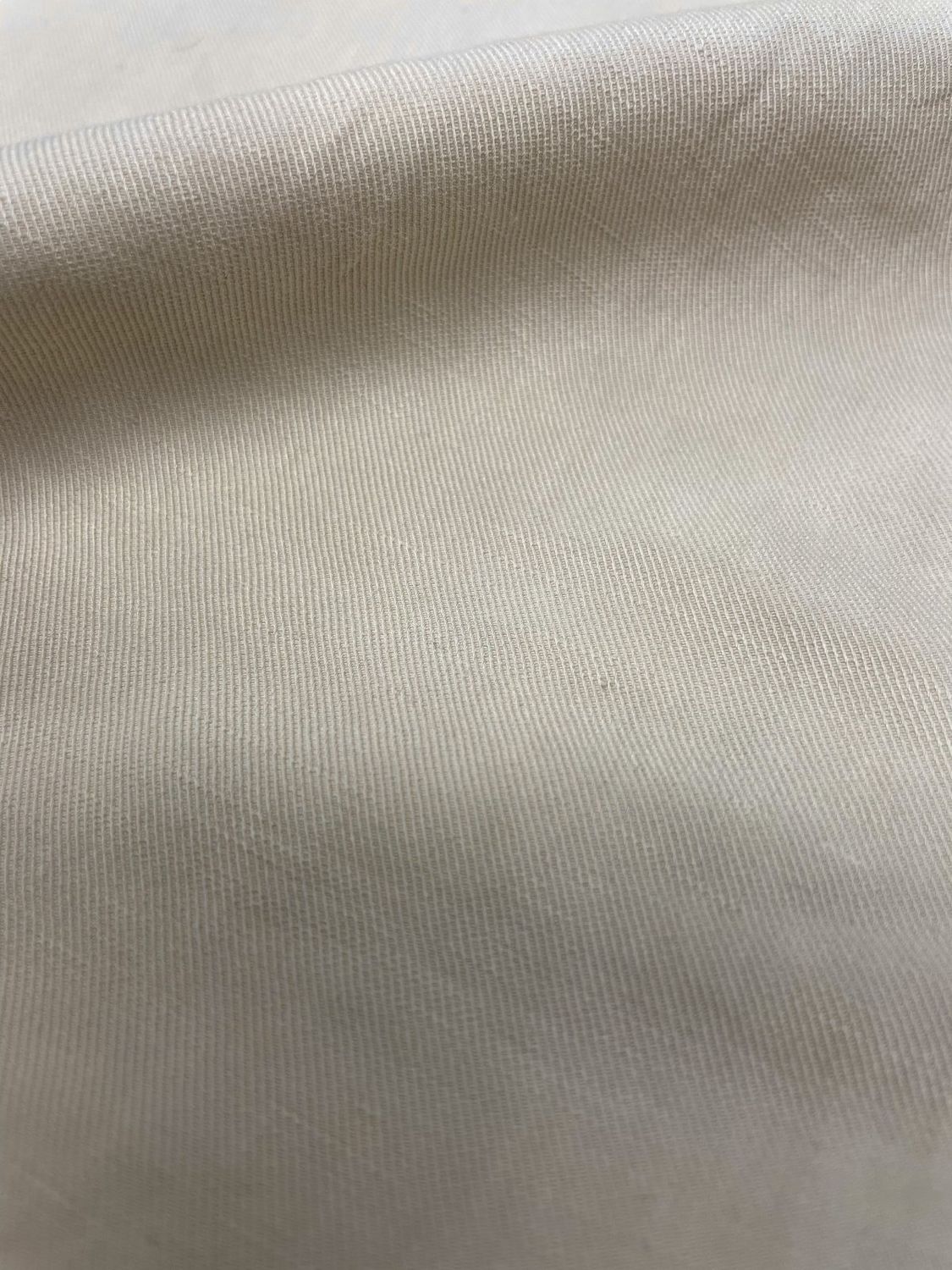 Beige Lightweight Cotton Twill Deadstock