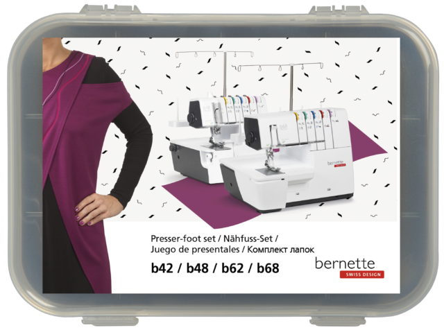 bernette b42 / b48 / b62 / b68 Coverstitch Presser Foot Set