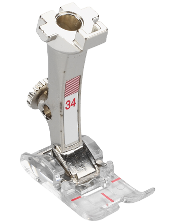 Bernina #34 Reverse-Pattern Foot with Clear Sole