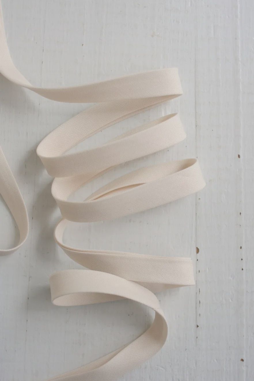 1/2" Double Fold Bias Binding - Cream