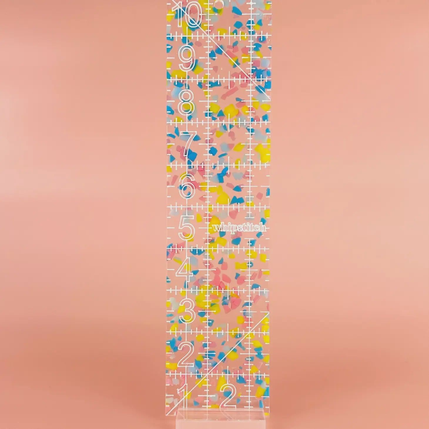 2.5 by 10 in confetti quilting ruler