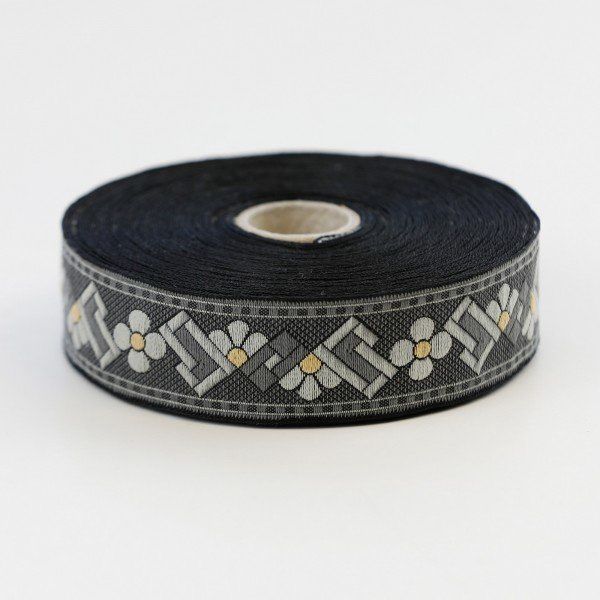 Art Deco Woven Ribbon by the Meter 1" wide C Pauli