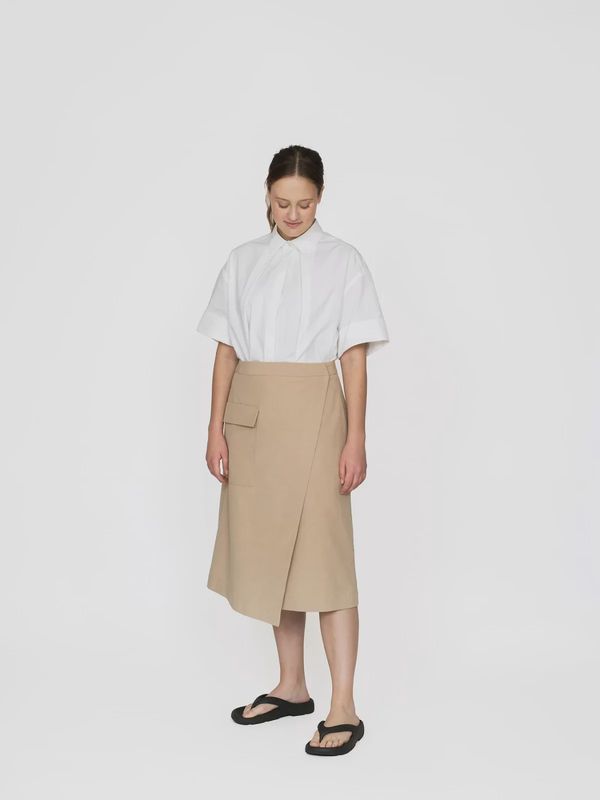 Asymmetric Midi Skirt Sizes XL-3XL - The Assembly Line