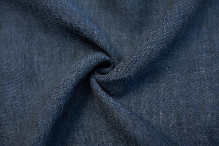 Athena Washed Linen Indigo Yarn Dyed 100% Linen