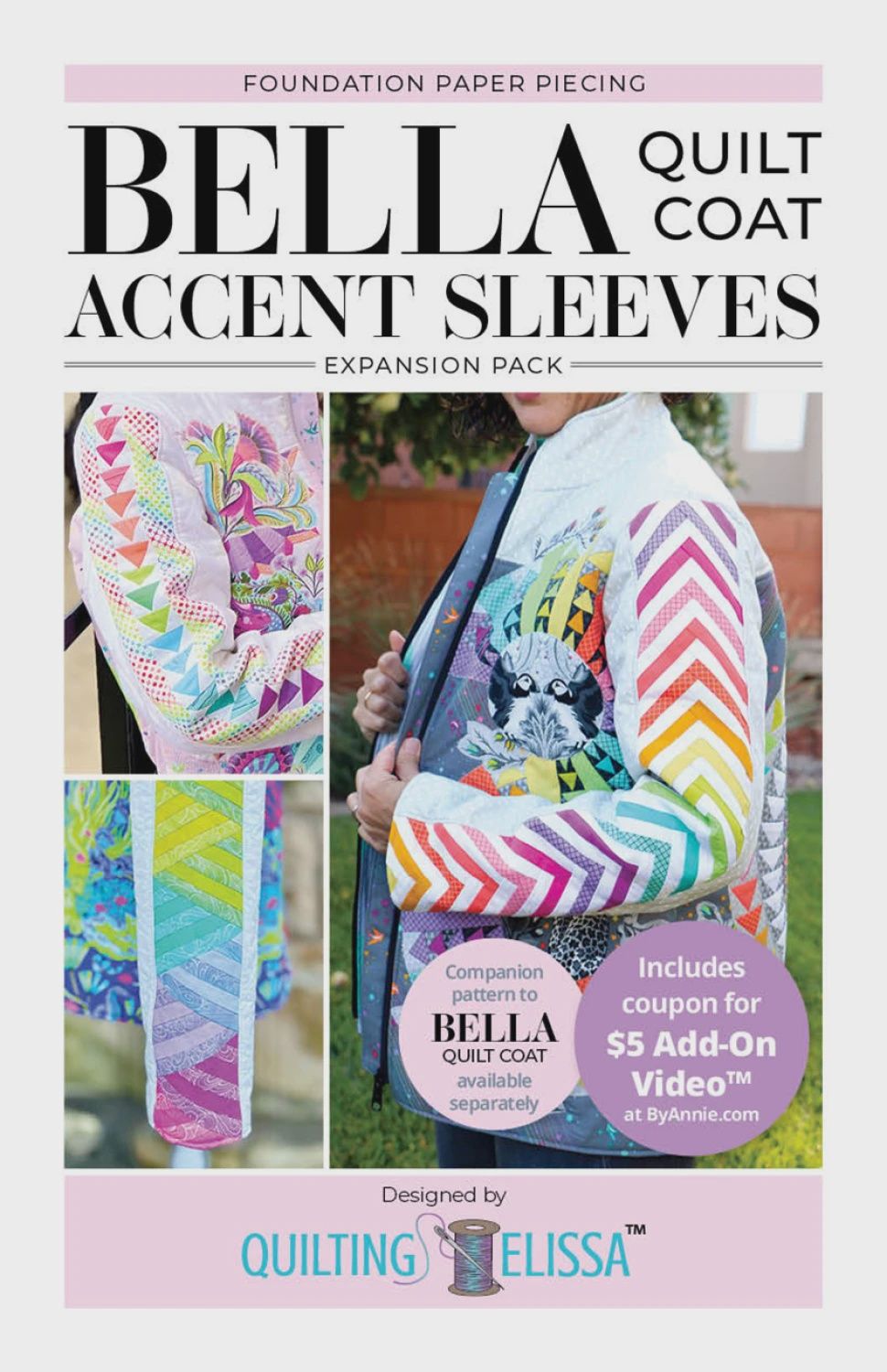 Bella Accent Sleeves FPP Expansion Pack for Bella Quilt Coat Pattern