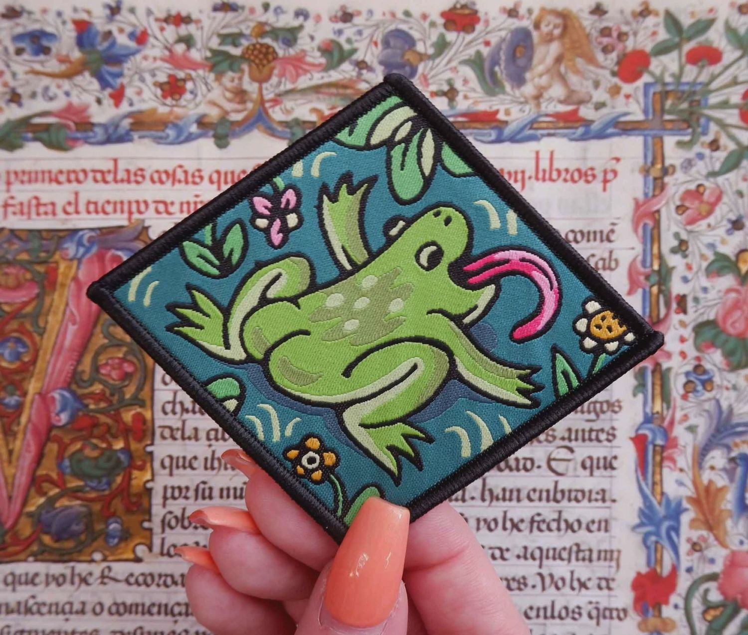 Big Booty Frog Woven Patch Cat Coven