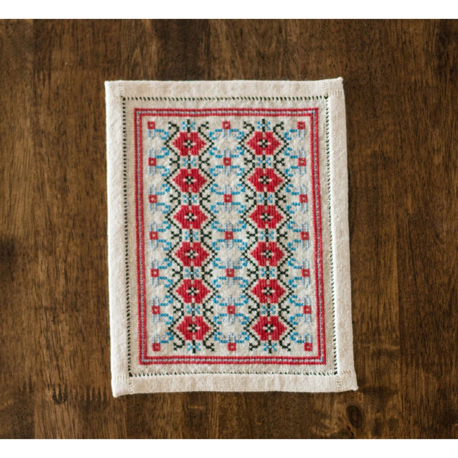 BitKit Balkan Lozenge Cross Stitch Kit - Avlea Folk Embroidery