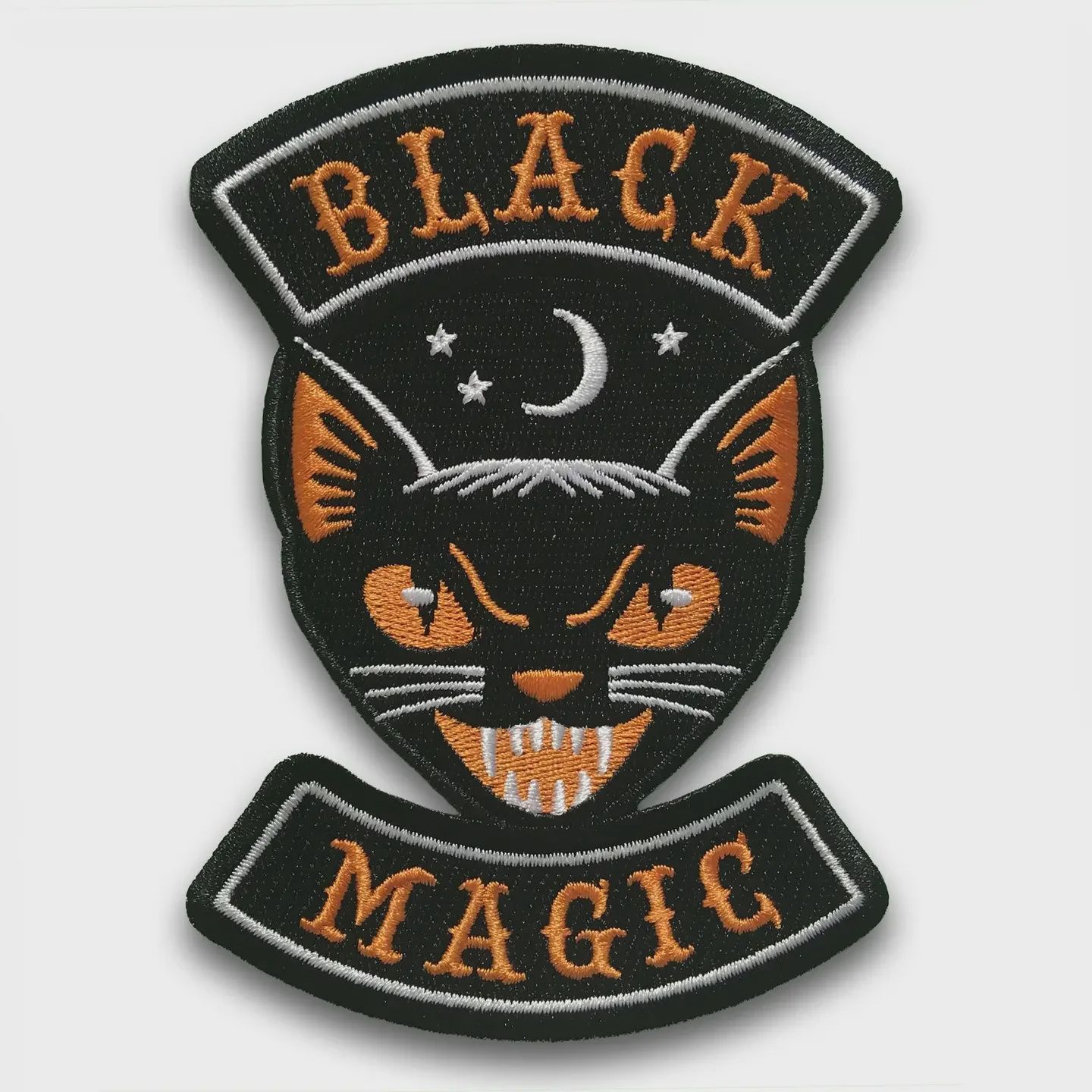 Black Magic Halloween Cat Embroidered Patch Monsterologist