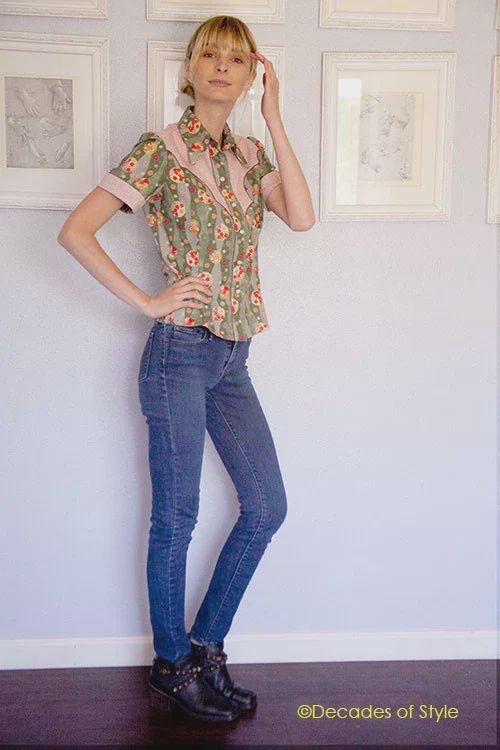 1940s Rodeo Gal Shirt - Decades of Style Pattern Company