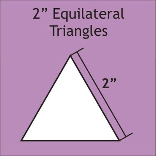 2" Equilateral Triangles Paper Pieces 75pcs