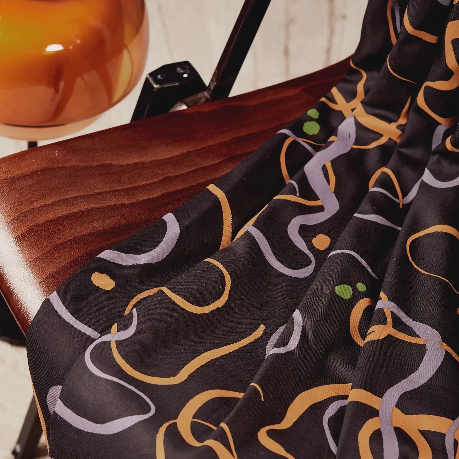 Atelier Brunette Misty Black Viscose Twill