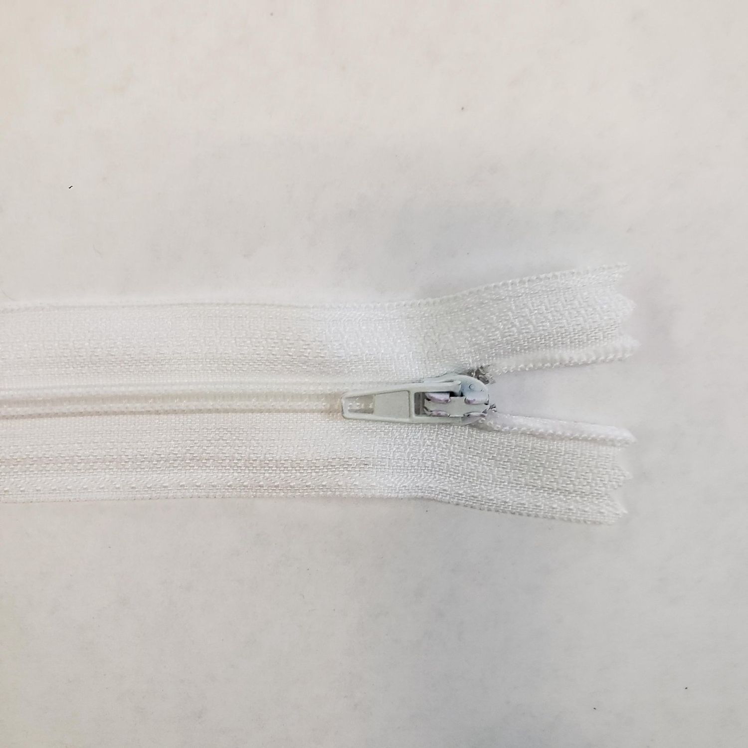 Basic Nylon Zipper 5" - Assorted Colors, Color: white