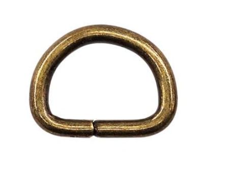 Bronze Metal D Ring 1"