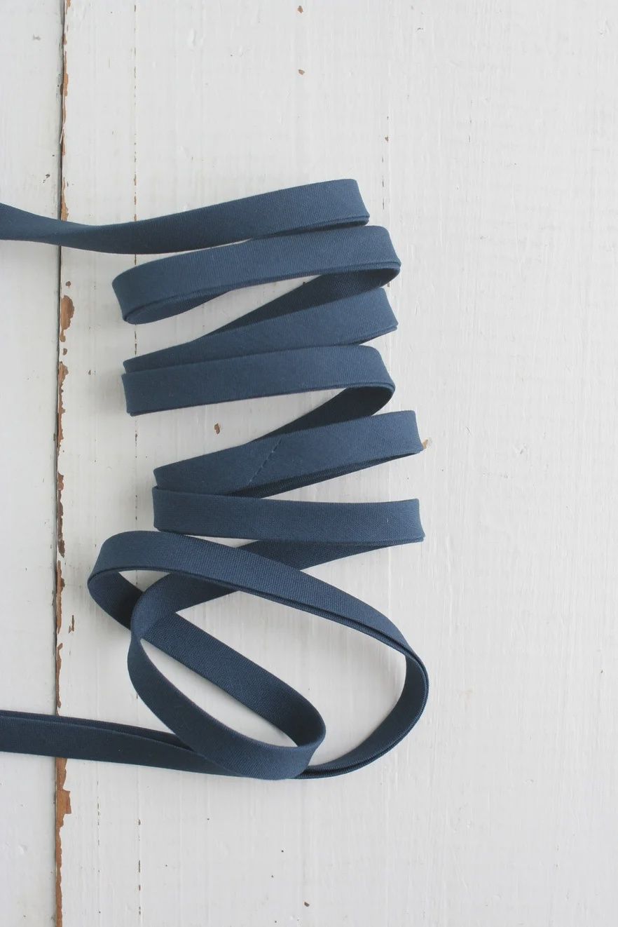 1/2" Double Fold Bias Binding - Navy