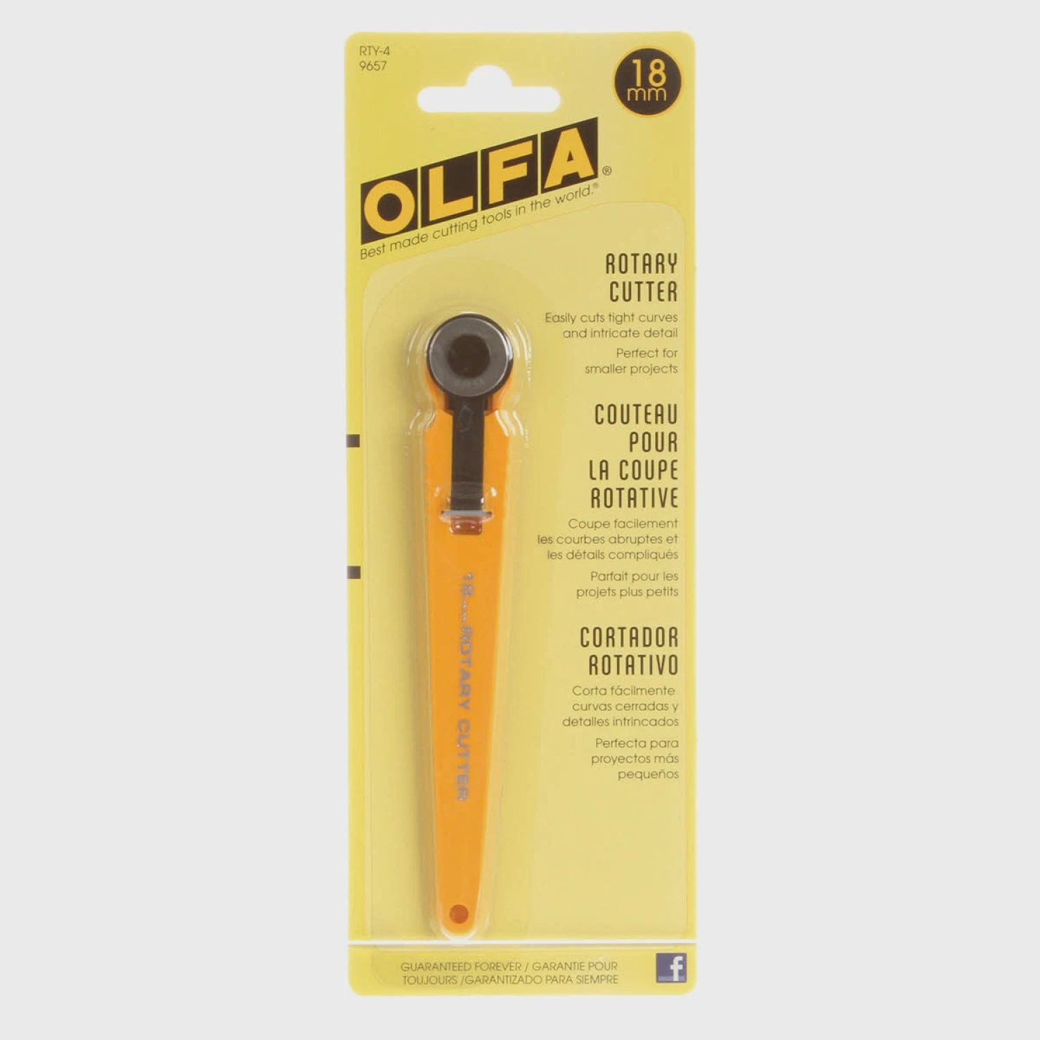18mm Olfa Small Rotary Cutter - Quick-change