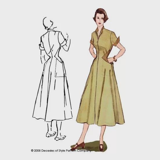 1950s Diamond Dress - Decades of Style Pattern Company