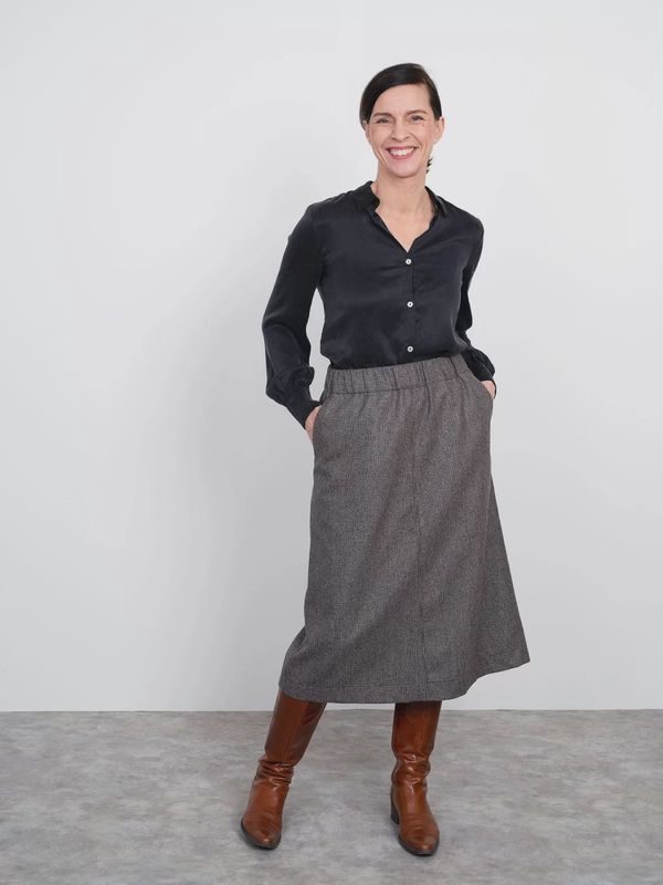 A-Line Midi Skirt Sizes XL-3XL The Assembly Line